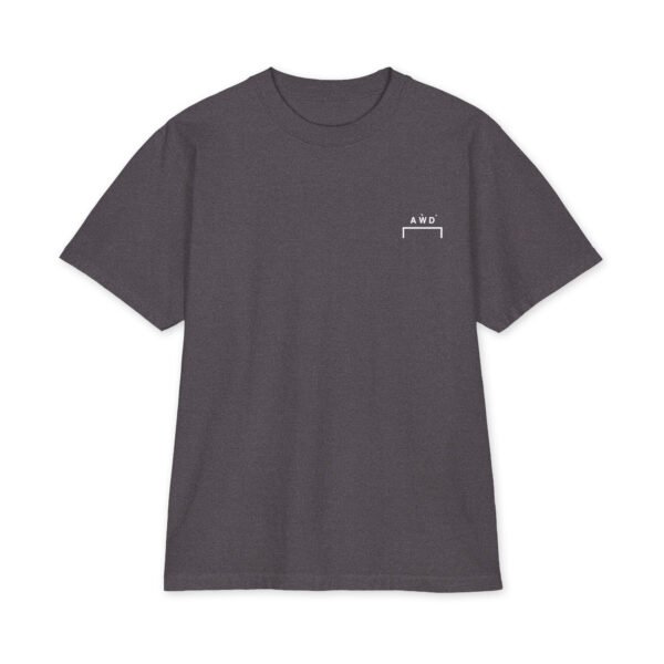 A Warm Door Tee, Charcoal Grey, front