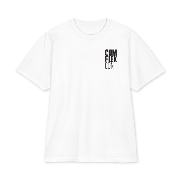 CUMFLEXCON Tee, White, front