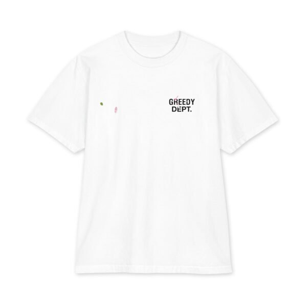 Greedy Dept. Short Sleeve Tee, White, front