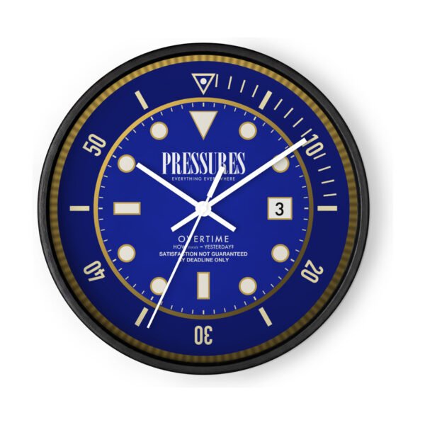 Pressures Wall Clock