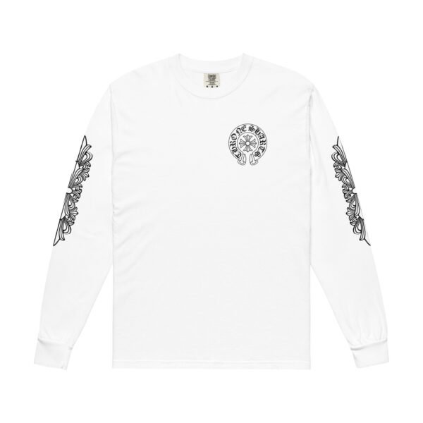 Throne Sharts Long Sleeve Tee, White, front